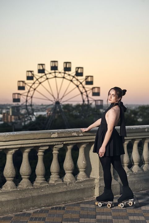 Fotografía de 15 años, retratos urbanos patinando
